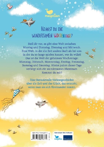 Buchcover und Innenansicht für das Buch: Wundersame Wochentage - Am Somstag fängt das Abenteuer an