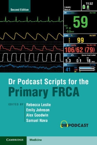 Buchcover und Innenansicht für das Buch: Dr Podcast Scripts for the Primary FRCA