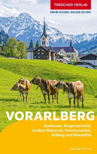 Buchcover und Innenansicht für das Buch: TRESCHER Reiseführer Vorarlberg
