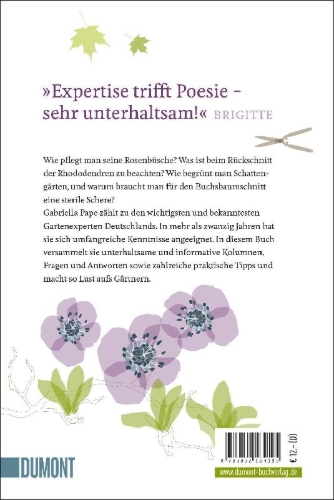 Buchcover und Innenansicht für das Buch: Alles, was Sie schon immer übers Gärtnern wissen wollten