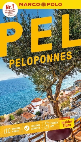 Buchcover und Innenansicht für das Buch: MARCO POLO Reiseführer Peloponnes