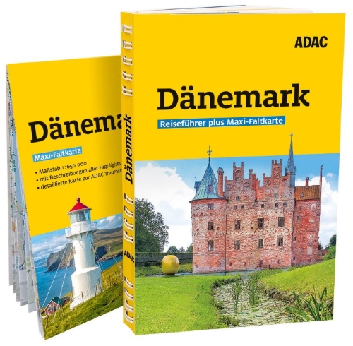 Buchcover und Innenansicht für das Buch: ADAC Reiseführer plus Dänemark
