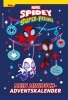Buchcover und Innenansicht für das Buch: Spidey und seine Super-Freunde: Minibuch-Adventskalender