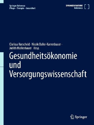 Buchcover und Innenansicht für das Buch: Gesundheitsökonomie und Versorgungswissenschaft