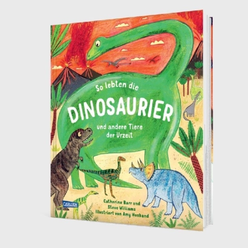 Buchcover und Innenansicht für das Buch: The story of Dinosaurs