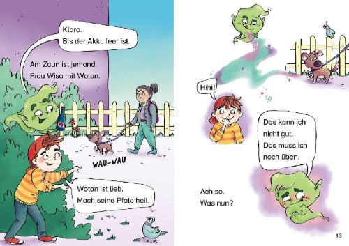 Buchcover und Innenansicht für das Buch: Limo, der wilde Flaschengeist