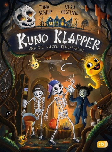 Buchcover und Innenansicht für das Buch: Kuno Klapper und die wilden Feuerfüßler