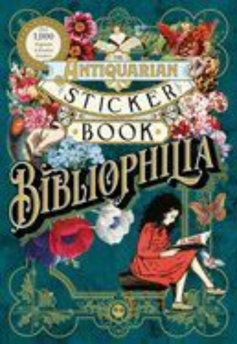 Buchcover und Innenansicht für das Buch: The Antiquarian Sticker Book: Bibliophilia