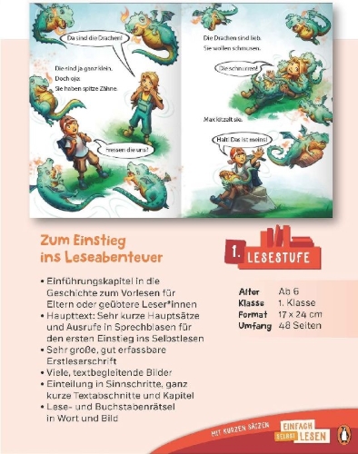 Buchcover und Innenansicht für das Buch: Der geheime Drachenwald