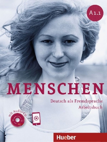 Buchcover und Innenansicht für das Buch: Menschen A1/1. Arbeitsbuch mit Audio-CD