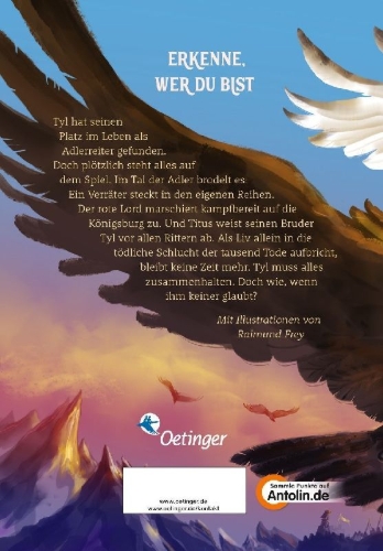 Buchcover und Innenansicht für das Buch: Eagle Rider 2. Erkenne, wer du bist