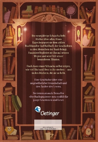 Buchcover und Innenansicht für das Buch: Schascha und der Buchspazierer