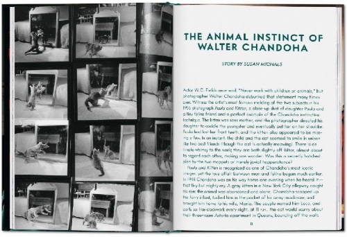 Buchcover und Innenansicht für das Buch: Walter Chandoha. Cats. Photographs 1942-2018