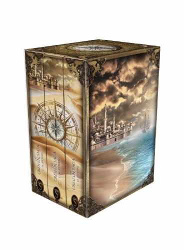 Buchcover und Innenansicht für das Buch: Die Greifen-Saga - Die komplette Trilogie im Schuber