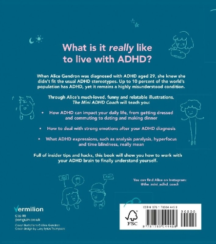 Buchcover und Innenansicht für das Buch: The Mini ADHD Coach