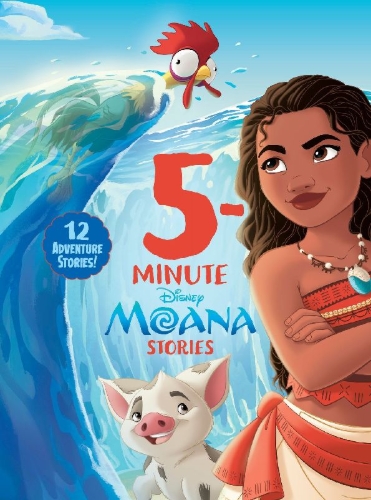 Buchcover und Innenansicht für das Buch: 5-Minute Moana Stories