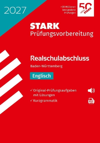 Buchcover und Innenansicht für das Buch: STARK Englisch - Realschulabschluss 2027 BW - Prüfungsvorbereitung