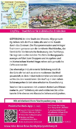 Buchcover und Innenansicht für das Buch: Reise Know-How CityTrip Göteborg