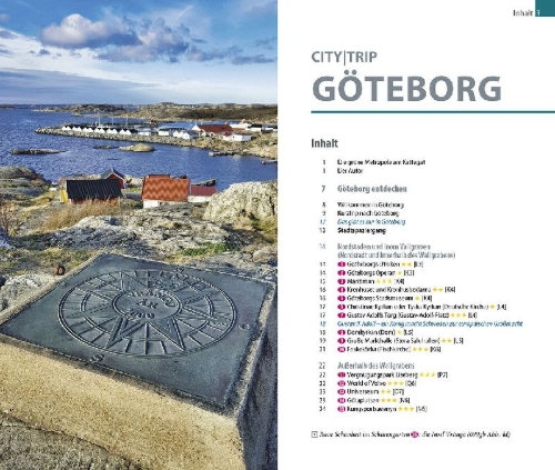 Buchcover und Innenansicht für das Buch: Reise Know-How CityTrip Göteborg