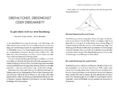 Buchcover und Innenansicht für das Buch: Eine Beziehung reicht nicht - du brauchst drei
