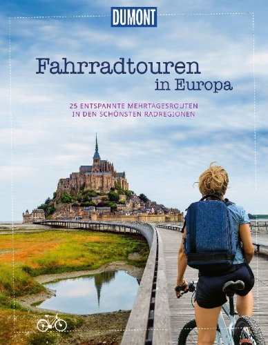 Buchcover und Innenansicht für das Buch: DUMONT Bildband Fahrradtouren in Europa