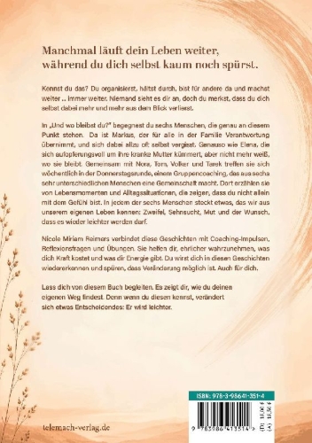 Buchcover und Innenansicht für das Buch: Und wo bleibst du?