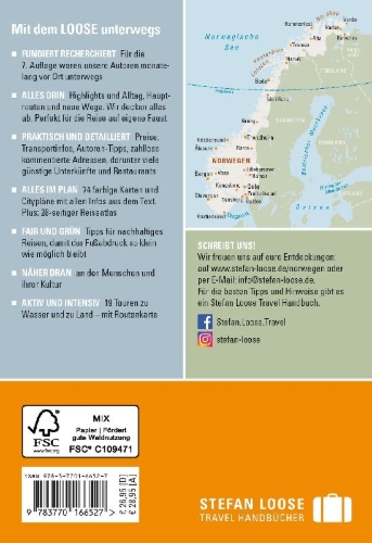 Buchcover und Innenansicht für das Buch: Stefan Loose Reiseführer Norwegen