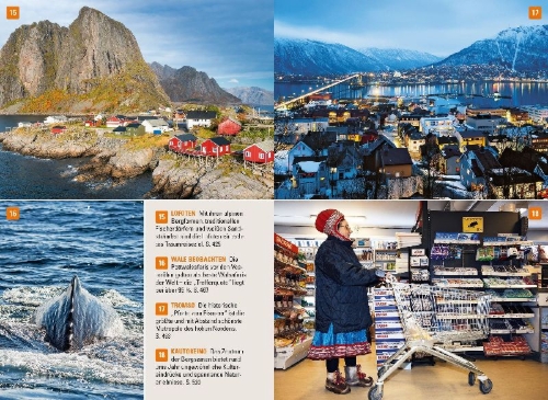 Buchcover und Innenansicht für das Buch: Stefan Loose Reiseführer Norwegen