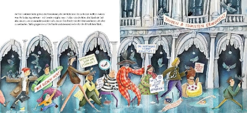 Buchcover und Innenansicht für das Buch: Die Taube Paloma