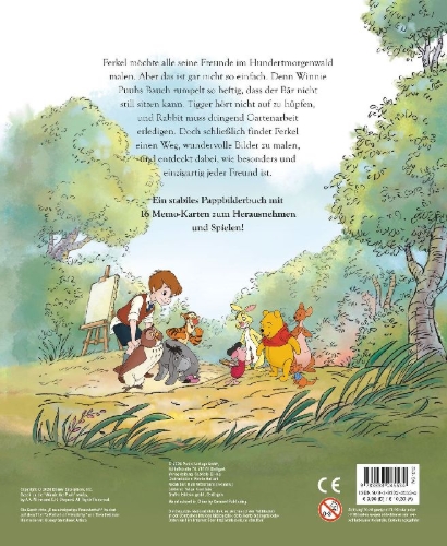 Buchcover und Innenansicht für das Buch: Disney Winnie Puuh: Eine einzigartige Freundschaft - Mit Memo-Spiel!