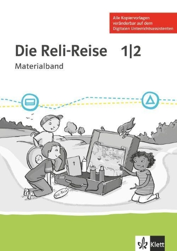 Buchcover und Innenansicht für das Buch: Die Reli-Reise 1/2. Lehrerband Klasse 1/2. Ausgabe ab 2020
