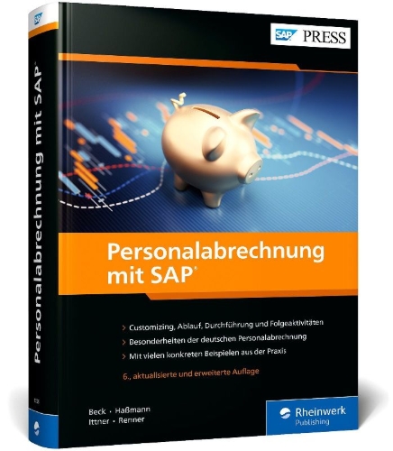 Buchcover und Innenansicht für das Buch: Personalabrechnung mit SAP