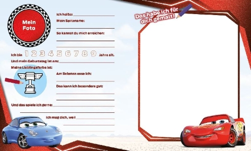 Buchcover und Innenansicht für das Buch: Disney Cars: Meine ersten Freunde