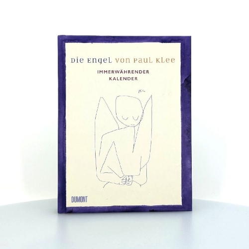Buchcover und Innenansicht für das Buch: Die Engel von Paul Klee. Immerwährender Kalender