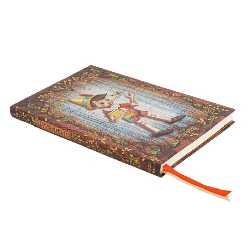Buchcover und Innenansicht für das Buch: 12-Monatskalender 2027 Carlo Collodi, Pinocchio Maxi Horizontal
