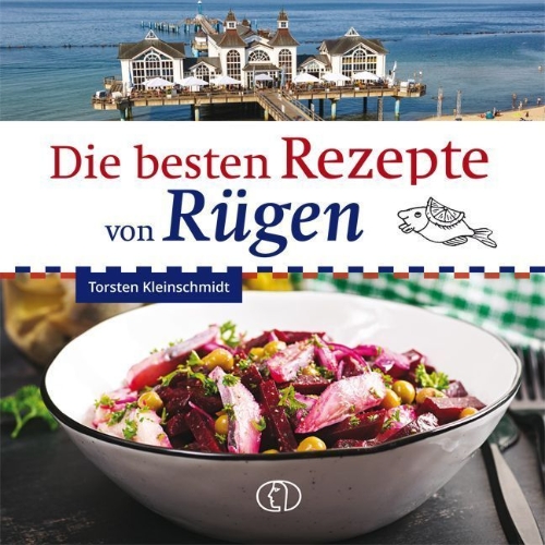 Buchcover und Innenansicht für das Buch: Die besten Rezepte von Rügen