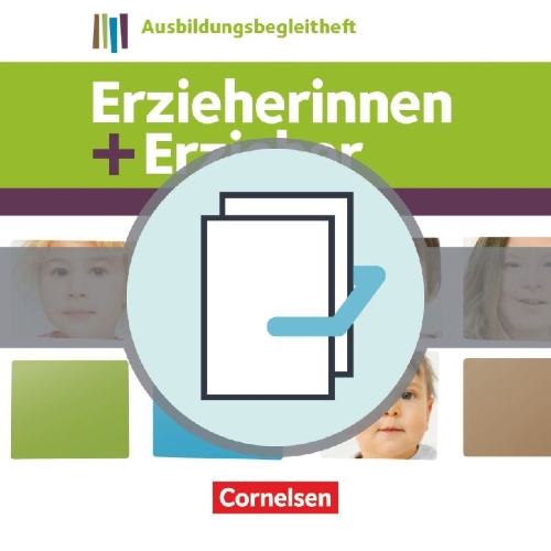 Buchcover und Innenansicht für das Buch: Erzieherinnen + Erzieher: Zu allen Bänden - Fachbücher im Paket