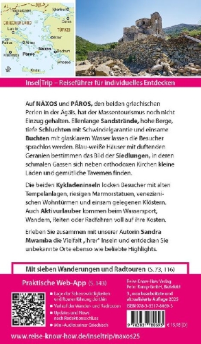 Buchcover und Innenansicht für das Buch: Reise Know-How InselTrip Náxos und Páros
