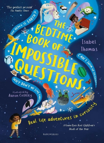 Buchcover und Innenansicht für das Buch: The Bedtime Book of Impossible Questions