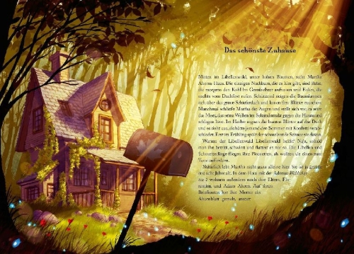 Buchcover und Innenansicht für das Buch: Wandelwald 1. Das Flüstern der Tiere