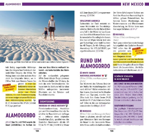 Buchcover und Innenansicht für das Buch: MARCO POLO Reiseführer USA Südwest, Las Vegas, Colorado, New Mexico, Arizona, Utah