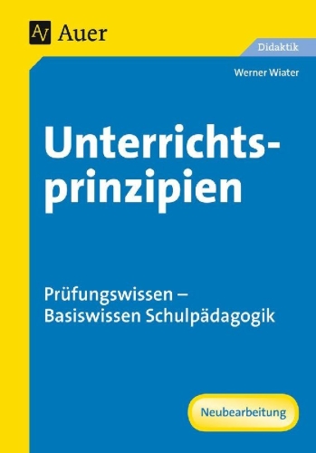 Buchcover und Innenansicht für das Buch: Unterrichtsprinzipien