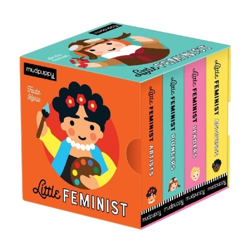 Buchcover und Innenansicht für das Buch: Little Feminist Board Book Set