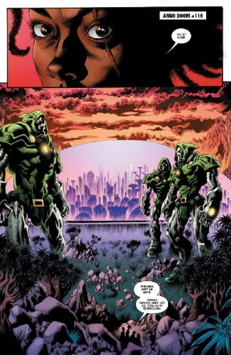 Buchcover und Innenansicht für das Buch: Superior Avengers (2025) 3; Red Hulk (2025) 4; Doctor Strange of Asgard (2025) 4; Thunderbolts: Doomstrike (2025) 4; Doom Academy (2025) 4; Doom's Division (2025) 4