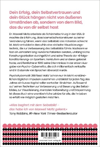 Buchcover und Innenansicht für das Buch: Psychokybernetik 365