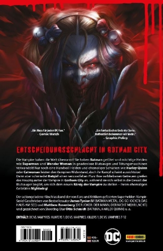 Buchcover und Innenansicht für das Buch: DC vs. Vampires: Hunters