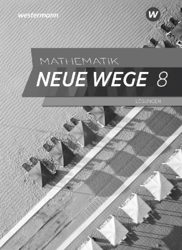 Buchcover und Innenansicht für das Buch: Mathematik Neue Wege SI 8. Lösungen. Für Hamburg