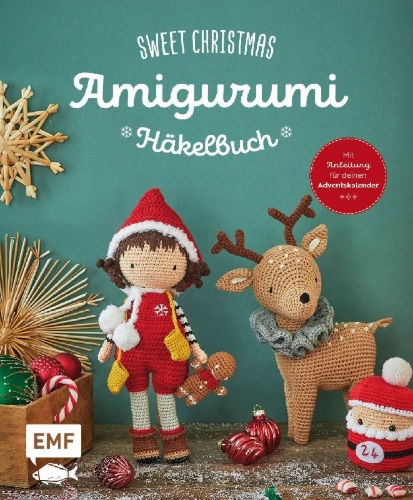 Buchcover und Innenansicht für das Buch: Poupées & amigurumis de Noël au crochet: Plus de 30 personnages et accessoires