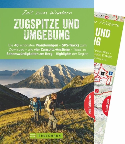 Buchcover und Innenansicht für das Buch: Zeit zum Wandern Zugspitze und Umgebung