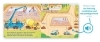 Buchcover und Innenansicht für das Buch: Meine Schiebebahn-Pappe (Soundbuch): Fahr mit auf der Baustelle